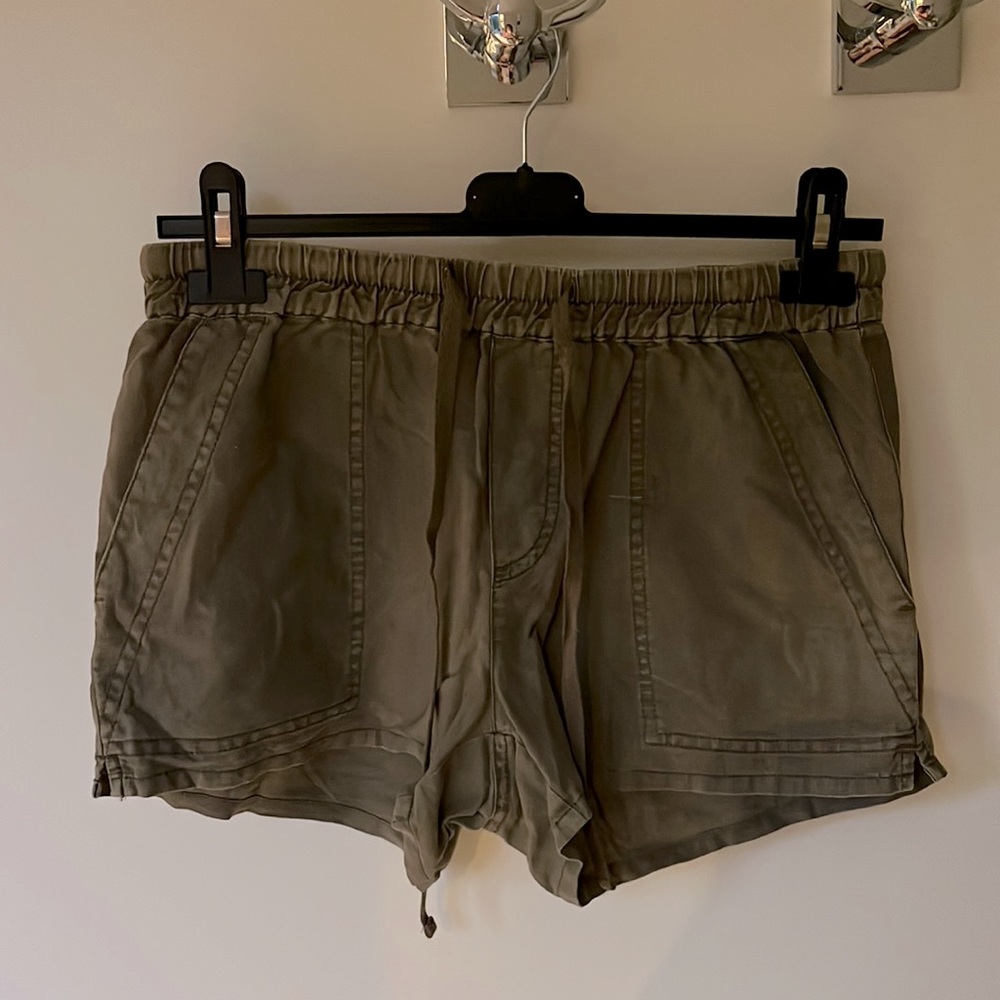 Dark Olive Cosmic Blue Love Shorts